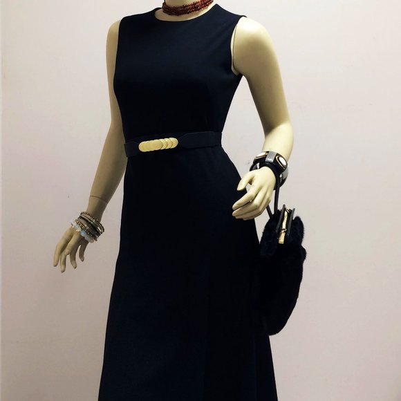 Tory Burch Peyson Muffler Black Fur Wristlet - Picture 2 of 7